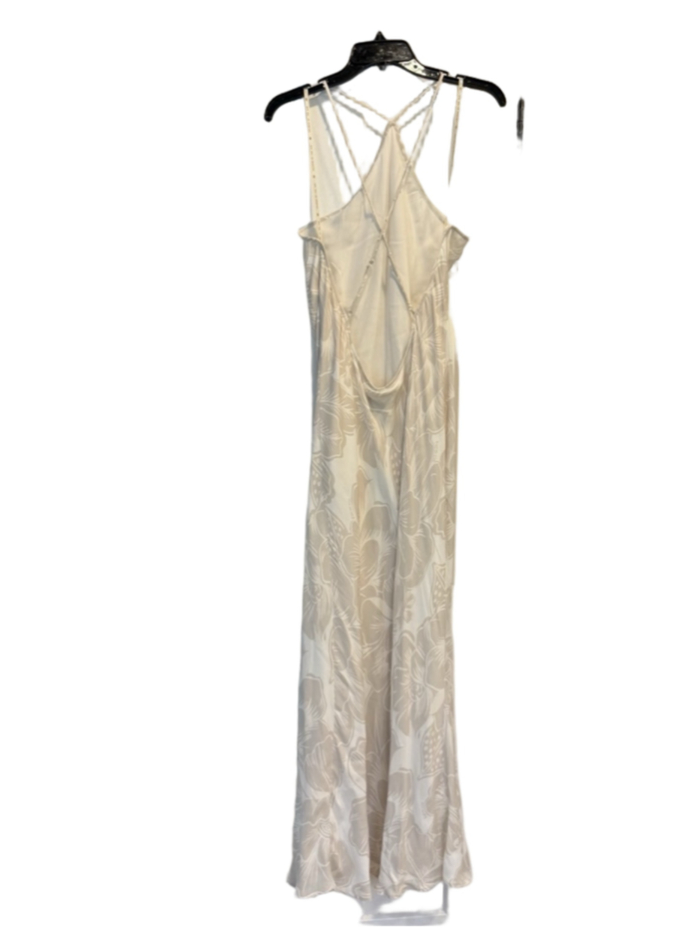 FARM Rio Off-White Beaded Halter Silk-Blend Resort Maxi Dress XL NWT - Picture 4 of 10